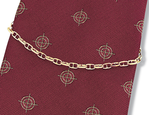 Anchor Chain Miniature Tie Chain 