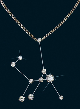 Diamond Constellation Lyra Pendant 