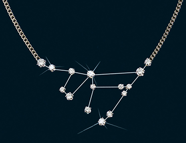 Diamond Constellation Capricorn Necklace 18