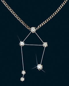 Diamond Constellation Libra Pendant 