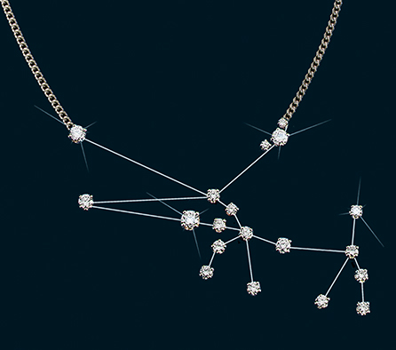 Diamond Constellation Taurus Necklace 18