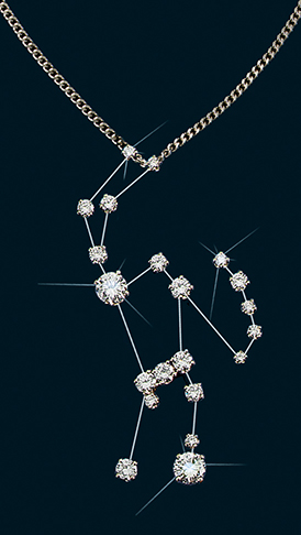 Diamond Constellation Orion Pendant 