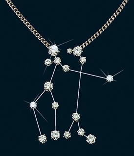 Diamond Constellation Gemini Necklace 18