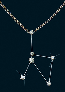 Diamond Constellation Cancer Pendant 