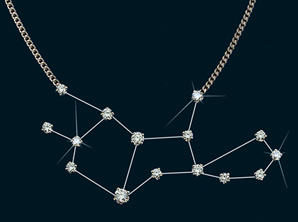 Diamond Constellation Virgo Necklace 18