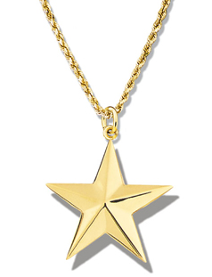 Star Large Faceted Pendant 