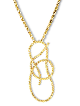 Bowline Hand-tied Pendant Large 