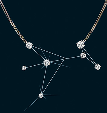 Diamond Constellation Phoenix Necklace 18