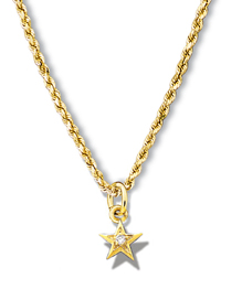 Star Miniature Pendant w/diamond 