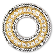 Rope Bands Circle Pin Diamond 