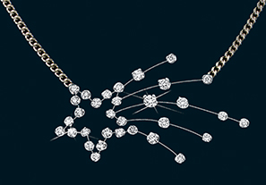 Diamond Shooting Star Necklace 18
