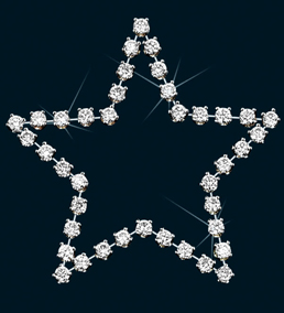 Diamond Star Pin 