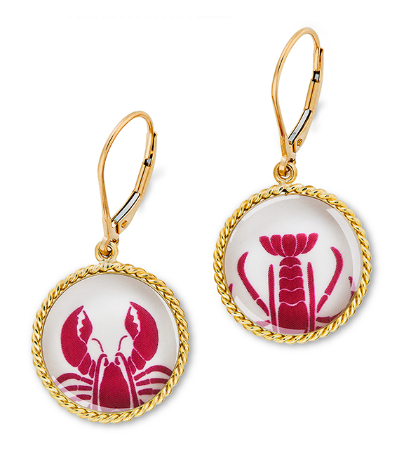Correa/Chart Metalworks Collaboration Lobster Claw/Tail Earrings 