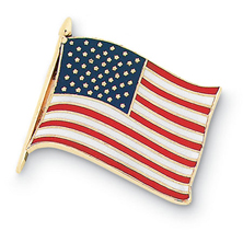 American Flag Small Enamel Pin 