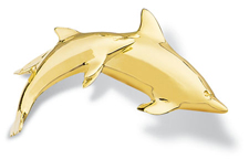 Dolphin Pin Large Pair 