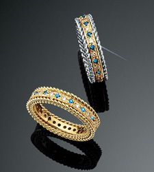 Rope Bands Ring Sapphire/Diamond 