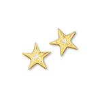 Star Miniature Earrings w/diamond 